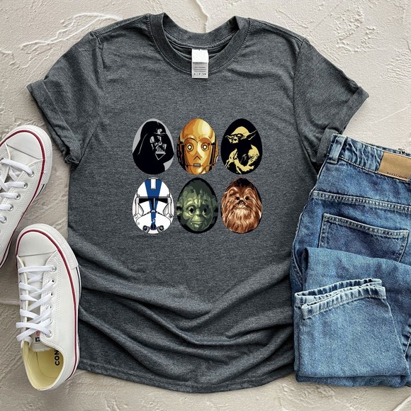 Easter Star Wars Shirt, Easter Shirt, Easter Star Wars Yoda Shirt, Happy Easter - Picture 1 of 2